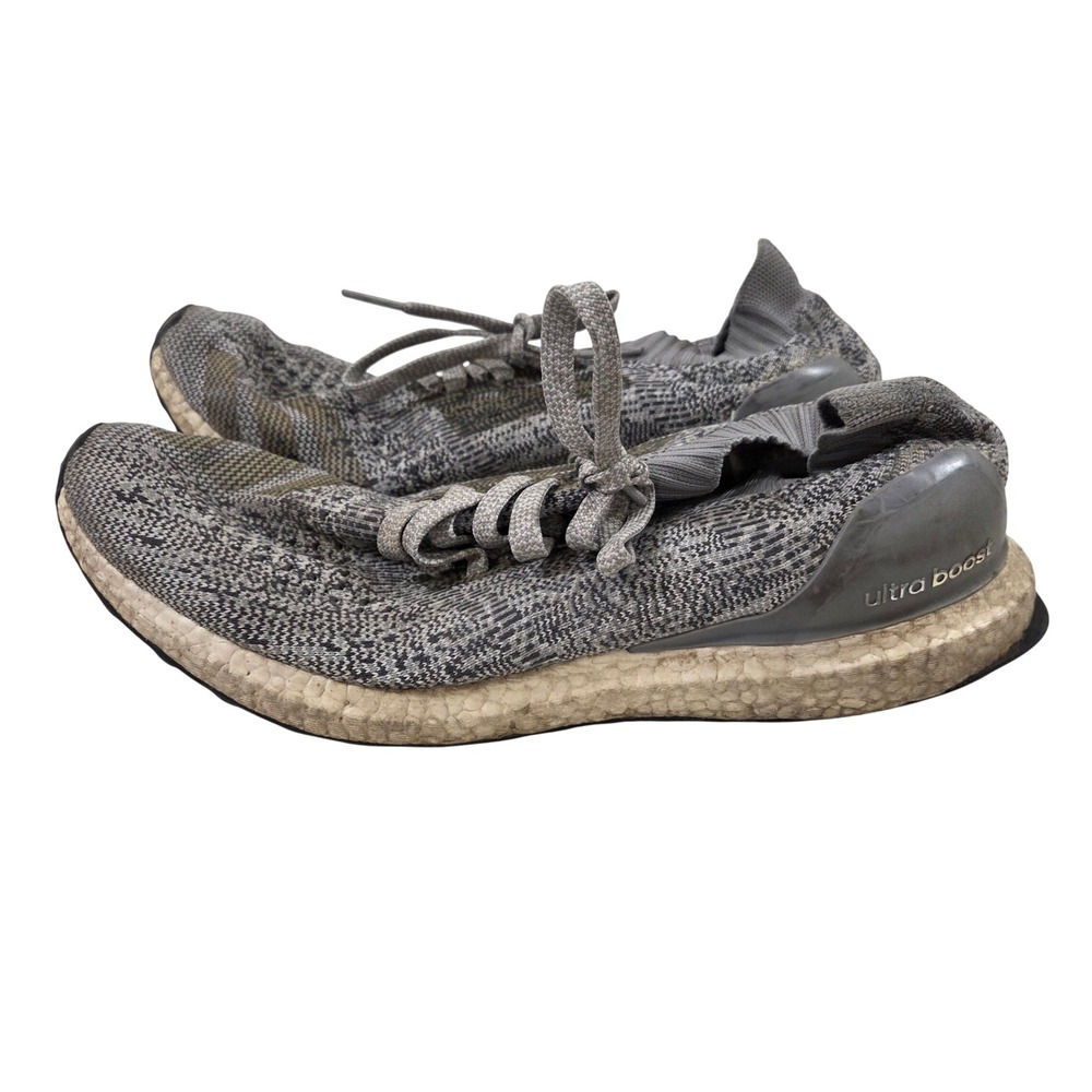 Adidas UltraBoost Uncaged Mens 11.5 Grey Primeknit Running Shoes BB3898‎